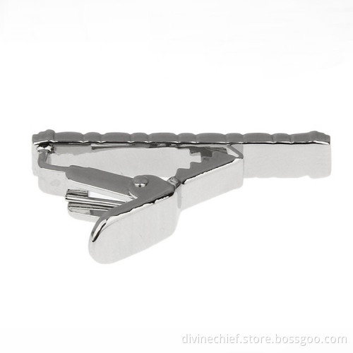 Fine Workmanship Men Metal Blank Tie Clips With Customized Logo